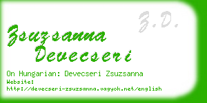 zsuzsanna devecseri business card